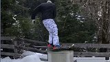 潇洒！国外大神滑雪跑酷秀到飞起