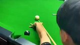 男生一杆打出，台球的最高境界