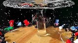慢动作扎个气球解压