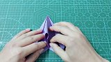形象的折纸燕子，可以当飞机飞哦，手工折纸视频