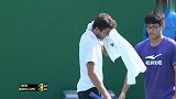 ATP-14年-上海大师赛 西蒙场外奋力救球 第二盘送蛋对手-花絮