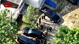 无人机拍摄利物浦众将参加若塔葬礼