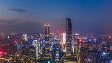 广州珠江的夜景，繁华中透着一丝安静