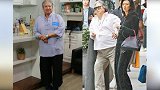 67岁洪金宝现身，头发花白手拄拐杖步履维艰，获妻子全程守护！