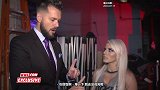 WWE-18年-RAW第1312期花絮 采访小哥罗马委婉邀请布里斯吃饭约会遭拒绝-花絮