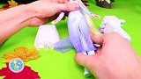 冰雪公主的神奇编发器玩具 雪宝也想换个发型过家家