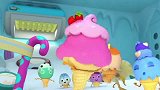 《宝宝巴士美食总动员》冰淇淋玩雪 冰箱里的冰淇淋原来这么会玩