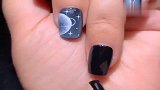 手残党一看就会，宽猫眼星球美甲，简单又好看
