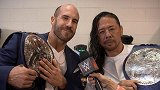 RAW第1424期赛后采访 中邑真辅与凯撒罗自称最强双打冠军