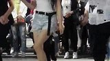 陕西燕姐穿黑色高跟鞋跳舞
