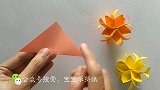 宝宝学折纸：折纸基础篇，简易版折纸花教程，小学生都能学会！