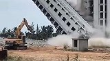 高手拆大楼，三秒钟就放倒了