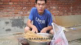 一条清江鱼、3条嘎鱼，再来盆红薯粉，阿远做杂鱼炖粉条，味儿好