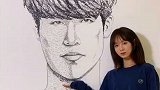厉害！女孩写10000遍偶像名字绘成头像