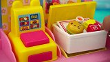 小猪佩奇在快餐店点餐过家家儿童玩具