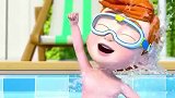 超级宝贝JOJO：学游泳，新一年愿望全家人一起去海边游个泳