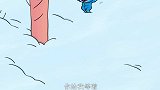 超人兔：大雪天的雪橇游戏！