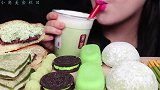 新绿甜品集，麦丽素、奥利奥、脆皮巧克力，绿茶冰淇淋大福