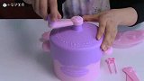 仿真美食：转几下紫色搅拌棒，转眼就变成了甜甜圈，太好玩了！