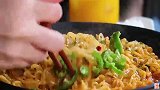 趣味吃美食吃美味拉面辣椒泡菜