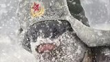 看着真心疼，零下32度暴风雪中的战士