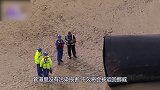 5个在沙滩发现的不明物体 百米长巨大不明管道
