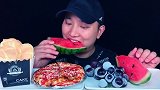 吃冰冻葡萄，冰冻西瓜，培根披萨，爆浆蛋糕，听不一样的咀嚼音！