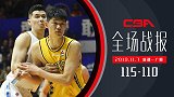 【全场战报】新疆115-110广厦 西热24分大秋23+15