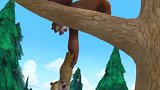 熊出没之夺宝熊兵：光头强用挖土机直接把大树挖走了！