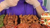 吃货姐直播吃脱骨猪蹄，入口即化