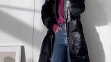黑色羽绒服如何一衣多穿呢？#街拍穿搭