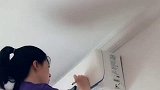 小姐姐是火影迷，刚买来的新空调，都被她画上了画像！
