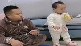爸爸本想套路宝宝，结果却被宝宝识破，下一幕悲剧了！