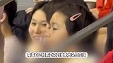 全红婵昌雅妮等人观赛，全妹看到陈艺文夺冠，手舞足蹈笑成眯眯眼
