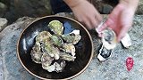 在野外，生蚝这样吃才叫爽，还是山里人会吃