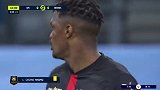 上半场补时第1分钟雷恩球员尼亚姆西黄牌