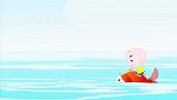 开心学园：宝宝在钓鱼，小鱼上钩了，宝宝真厉害呀