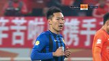 埃德尔妙传汪嵩回做 吴曦迎球推射稍稍高出