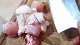 男子用张小泉剁刀剁鸡腿，刀飞出去了