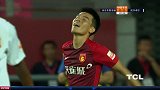 姜至鹏传中 王秋明头球被董春雨单掌托出