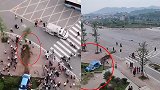 四川广安摩托车与出租车相撞致5人受伤，摩托车司机抢救无效死亡