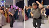 大腹便便的保安大叔在毕业舞会上大跳热舞，气氛瞬间被点燃