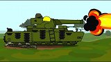坦克世界动画：五重被60TP揍 ，连还手的能力都没有