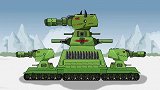 坦克世界动画：钢铁怪物KV88，真厉害