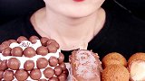 小姐姐吃巧克力、蛋糕、冰淇淋、芝士球，吃一次就沉沦了