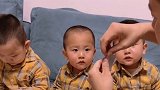 这妈妈真是太坏了，用跳跳糖来整蛊三胞胎儿子，是亲生的么