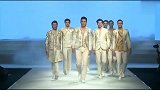 男士西装礼服，白色和金色主题，高贵清冷优雅绅士