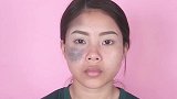 妹子脸上有一块黑色胎记，化上新娘妆后，美得我认不出来