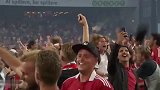3万人的呐喊 丹麦球迷庆祝进球