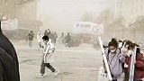 高校招聘会现场突现沙尘暴，成堆帐篷被掀翻：人像在沙堆里打了滚